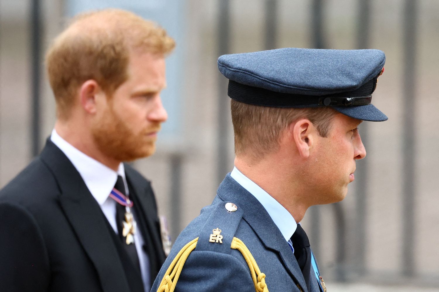 Harry e William ai funerali di Elisabetta II