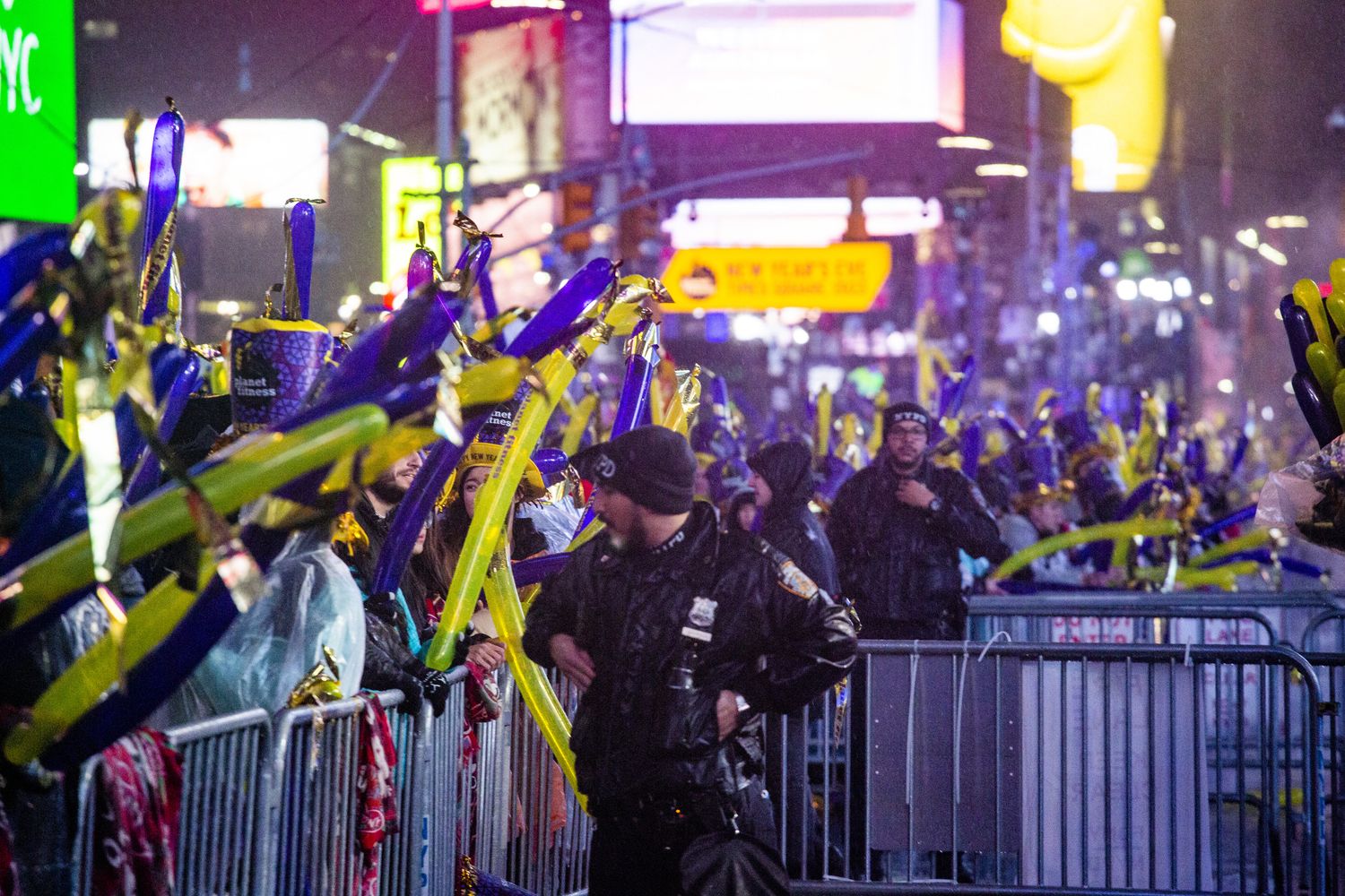 Folla a Times Square per il veglione di Capodanno &nbsp;