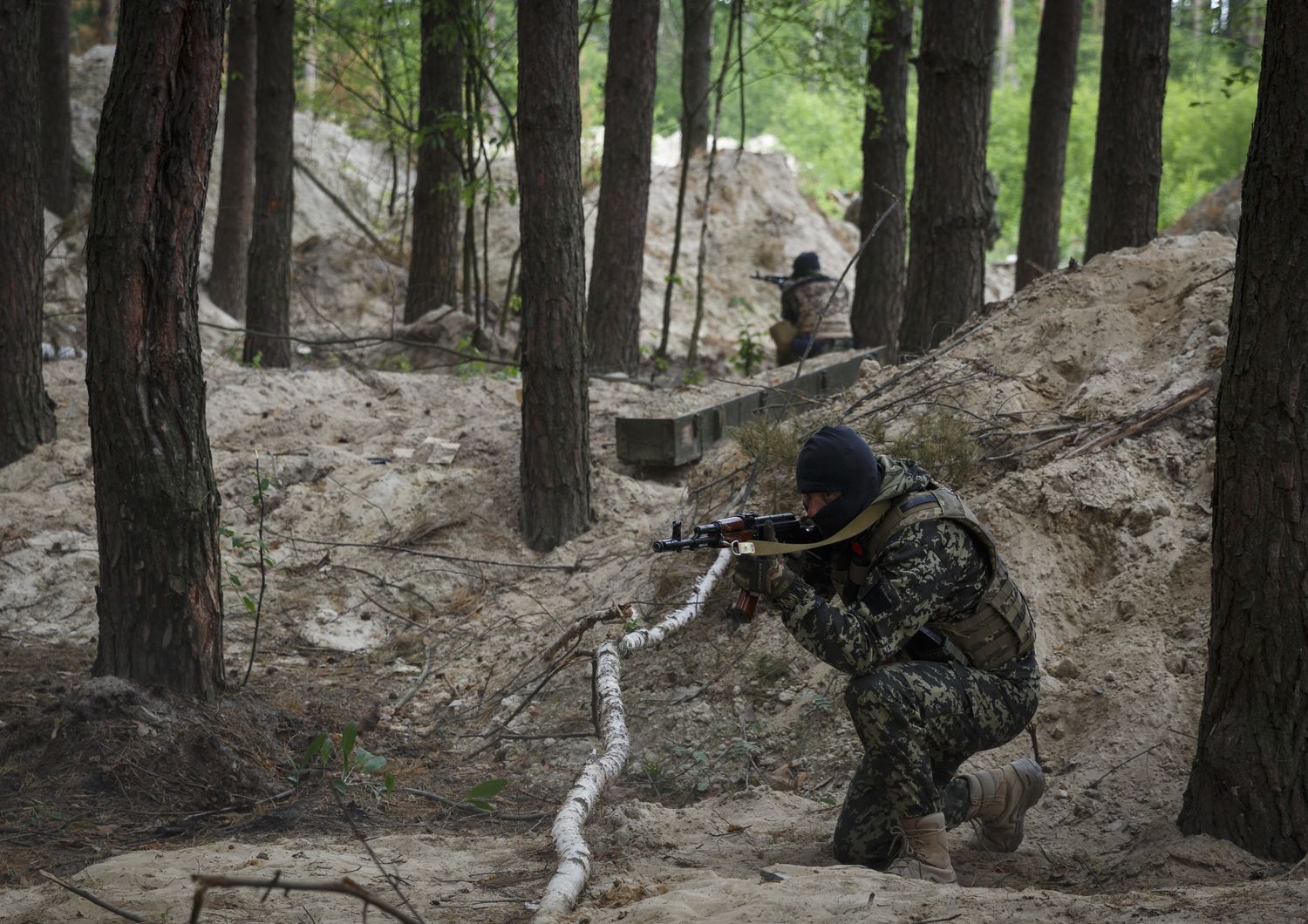Soldati ucraini nella regione del Donbass