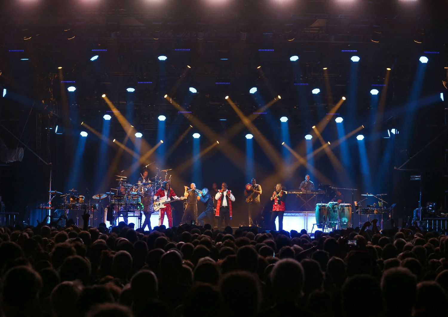 Un concerto della band Earth, Wind &amp; Fire&nbsp;