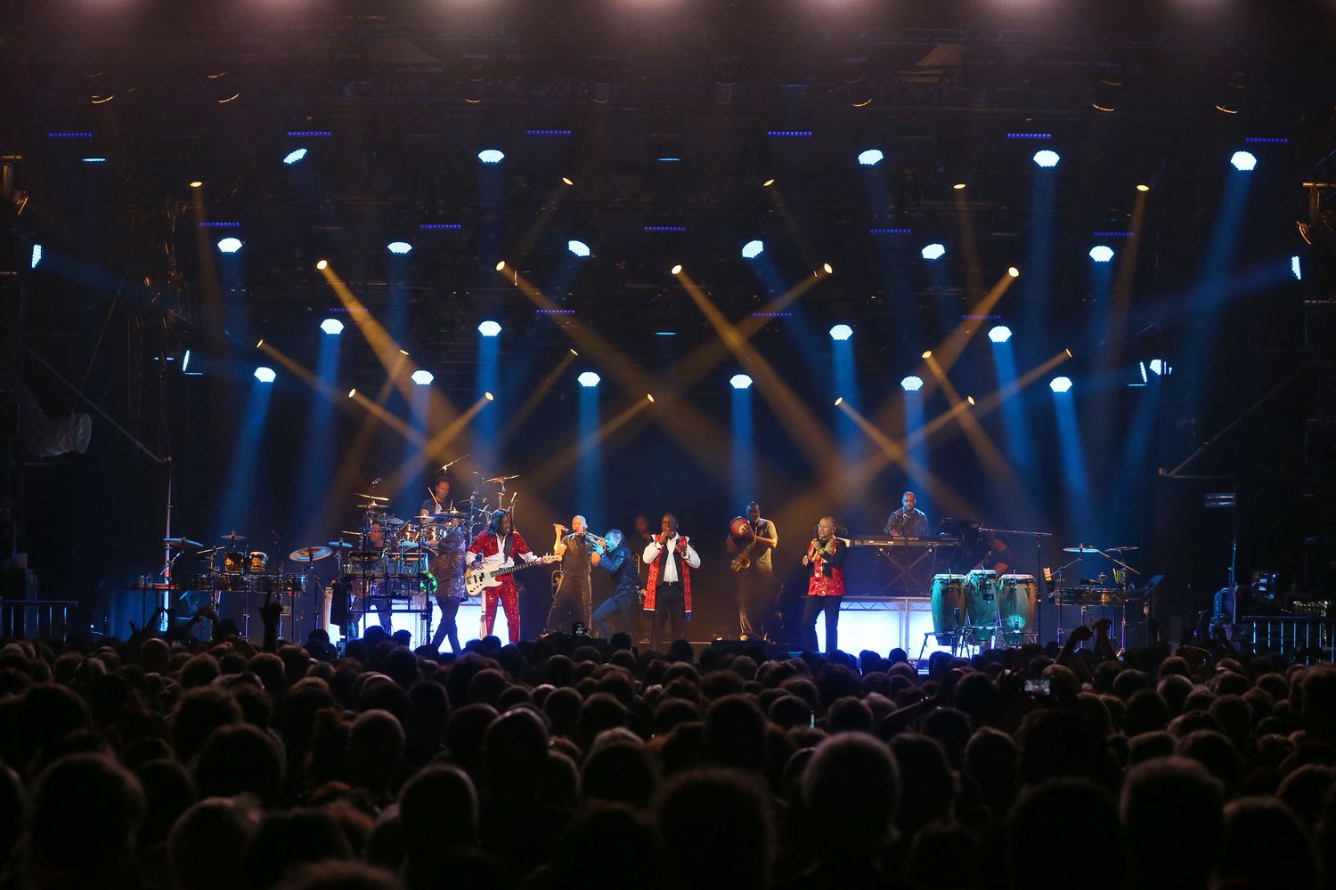 Un concerto della band Earth, Wind &amp; Fire&nbsp;