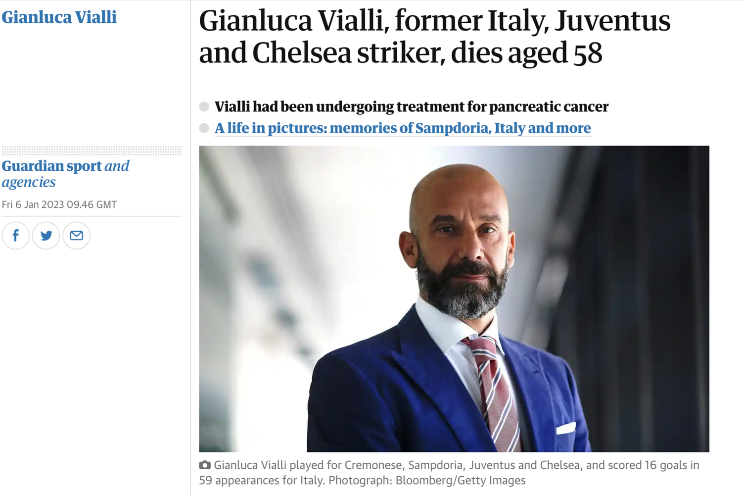 Gianluca Vialli, Guardian