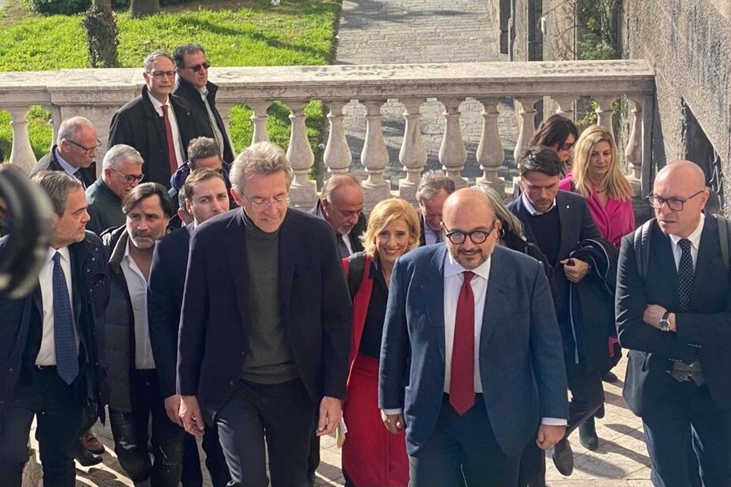 Il ministro della Cultura Gennaro Sangiuliano a Napoli