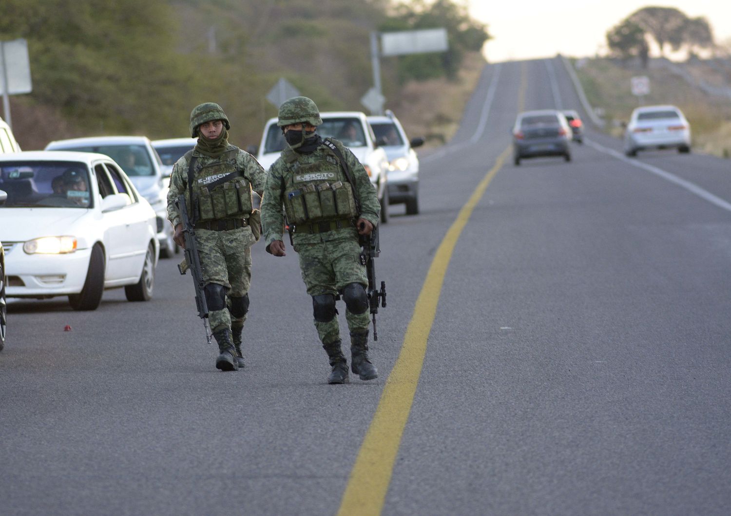 Soldati messicani a Culiacan &nbsp;