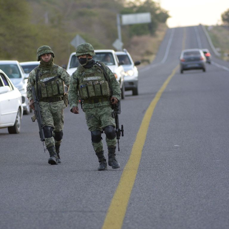 Soldati messicani a Culiacan &nbsp;