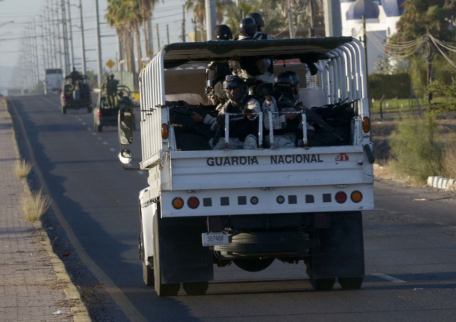 L'esercito messicano in strada dopo l'arresto di Ovidio Guzman &nbsp;