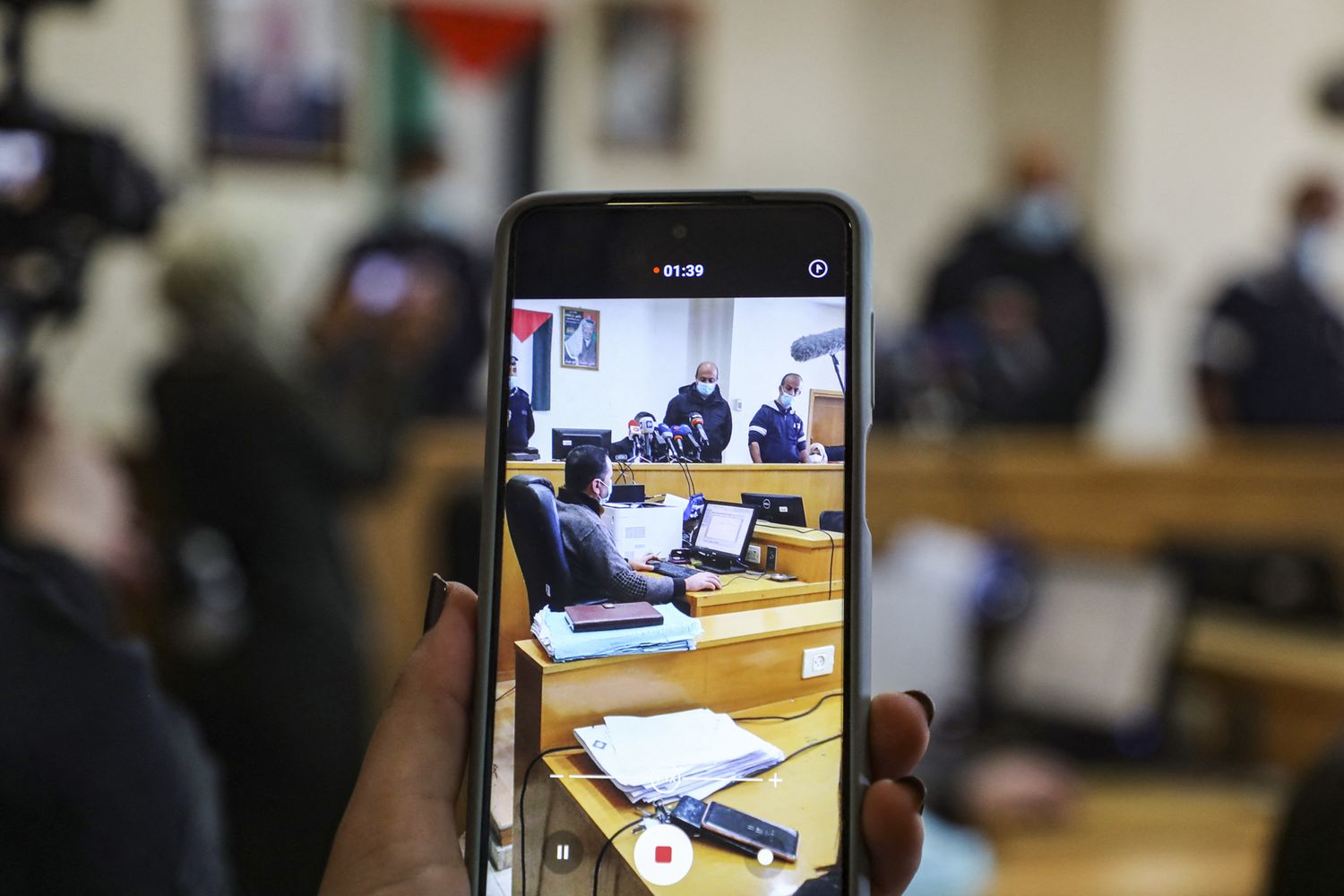 Un'aula di tribunale