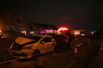 Un incidente stradale in Cina