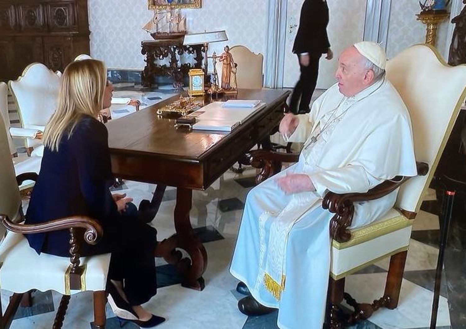 &nbsp;Giorgia Meloni in vaticano incontra papa francesco&nbsp;