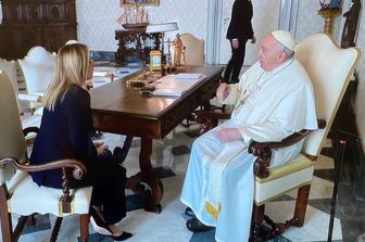 &nbsp;Giorgia Meloni in vaticano incontra papa francesco&nbsp;