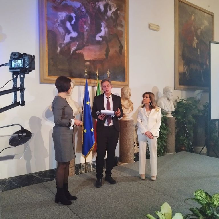 Un momento della premiazione