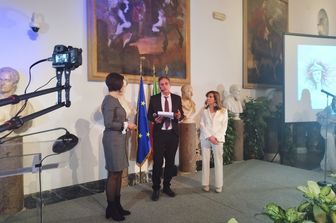 Un momento della premiazione