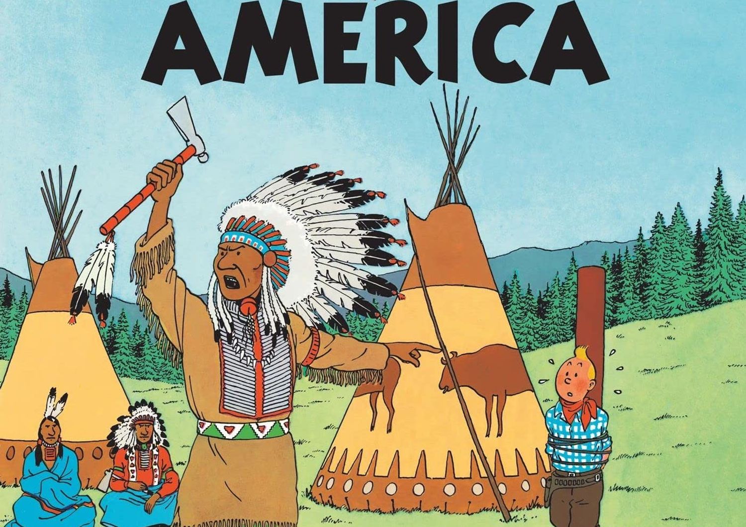 asta disegno tintin in america