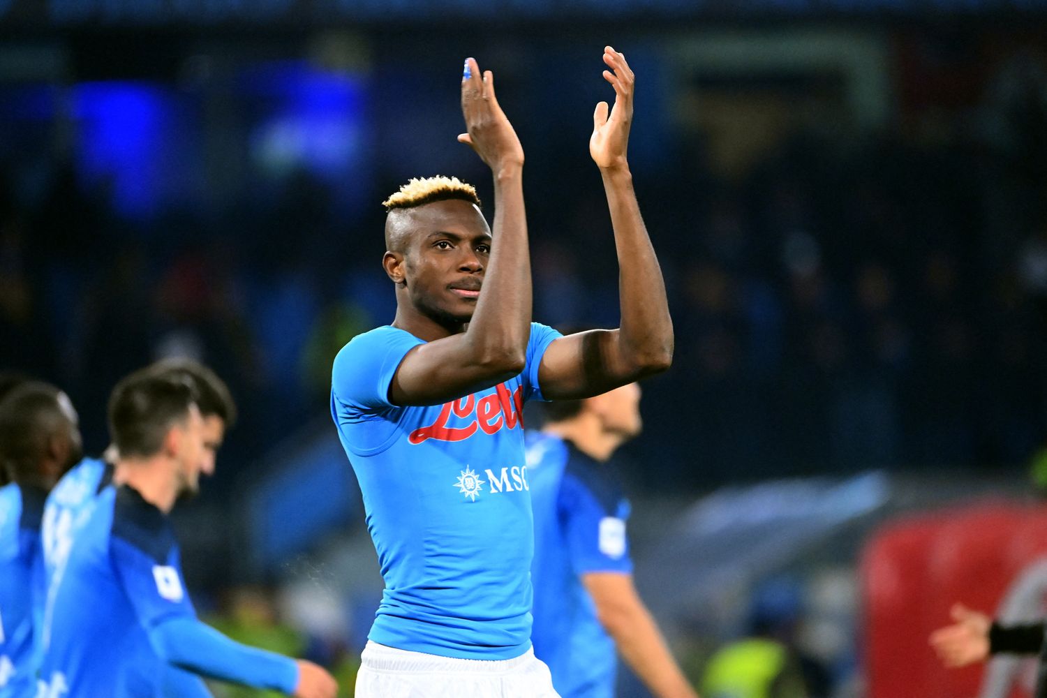 Il giocatore del Napoli Victor Osimhen