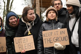 germania greta thunberg nella protesta per salvare un villaggio