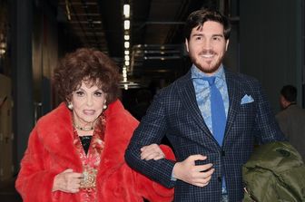 Gina Lollobrigida con andrea Piazzolla