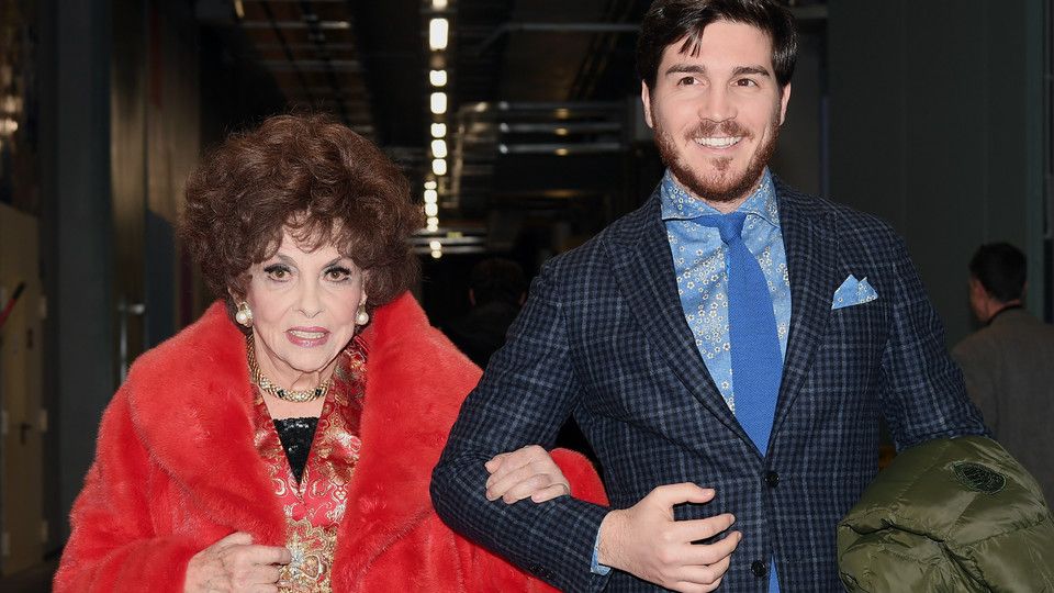 Gina Lollobrigida con andrea Piazzolla