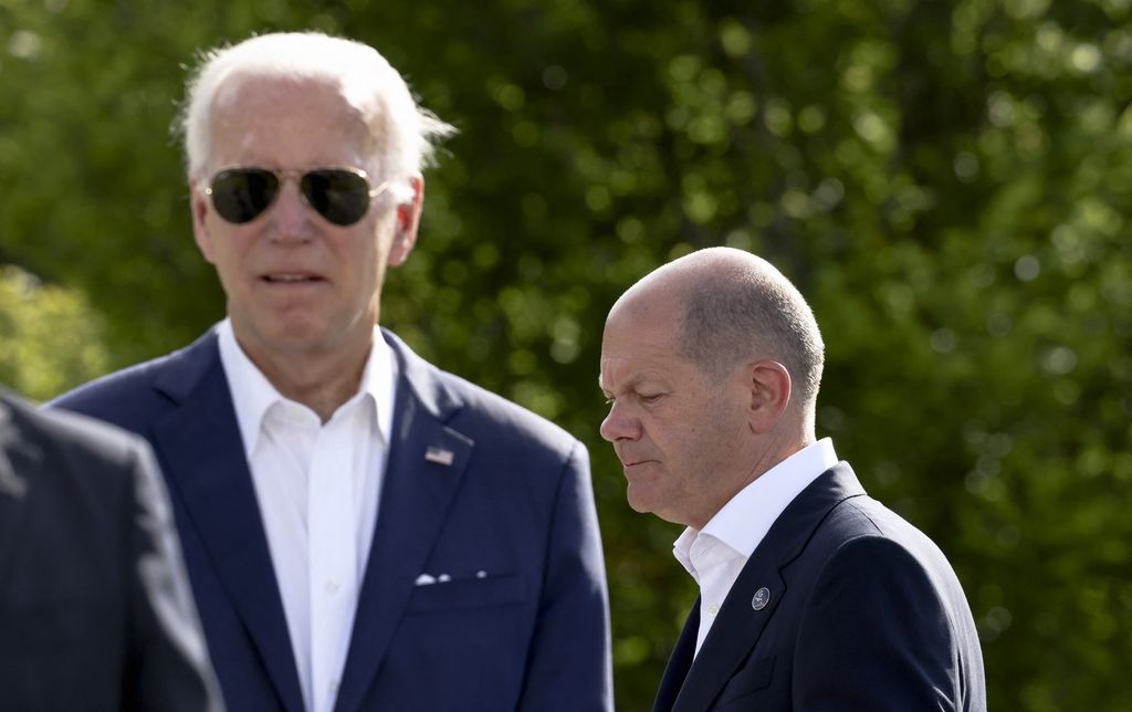 Biden e Scholz al G7 di Elmau