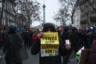 Manifestazione a Parigi contro la riforma delle pensioni&nbsp;