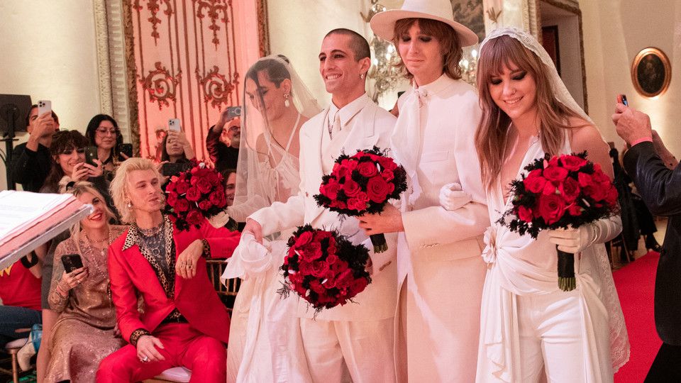 Il 'matrimonio' dei Maneskin&nbsp;