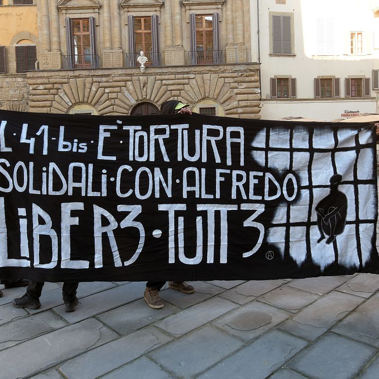 Manifestazione in solidariet&agrave; con Alfredo Cospito