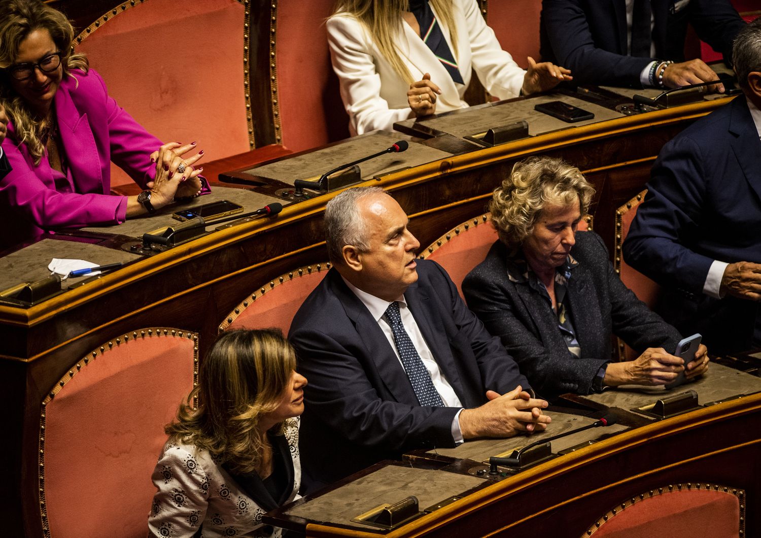 Claudio Lotito in Parlamento