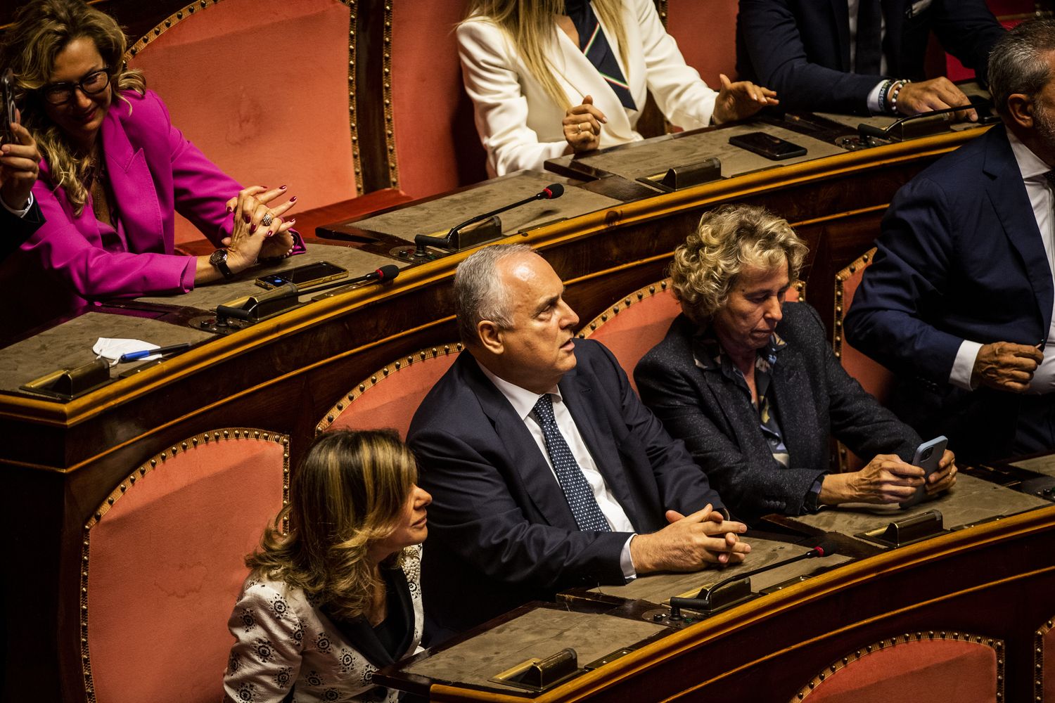 Claudio Lotito in Parlamento