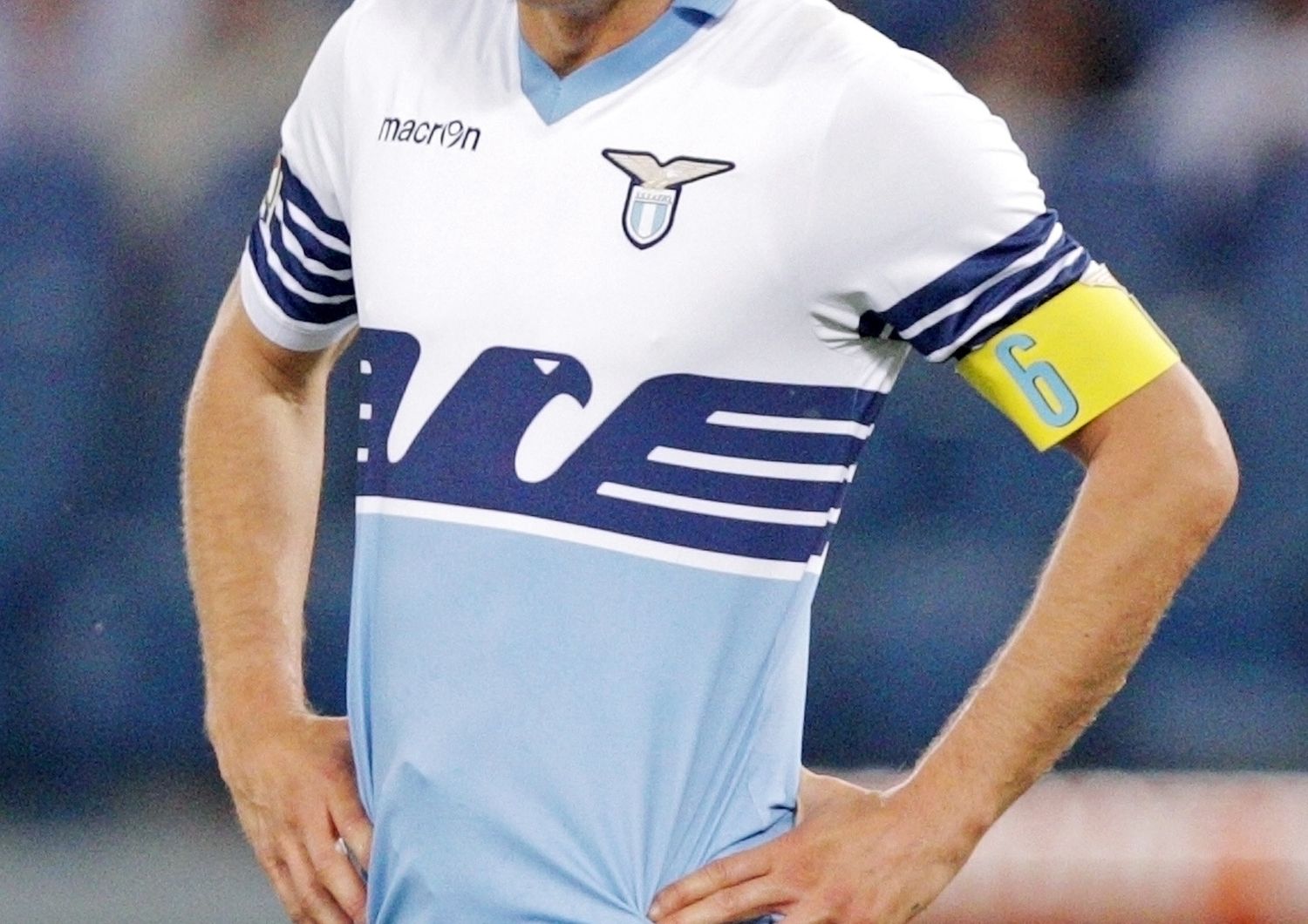 Stefano Mauri con la maglia della Lazio nel 2015