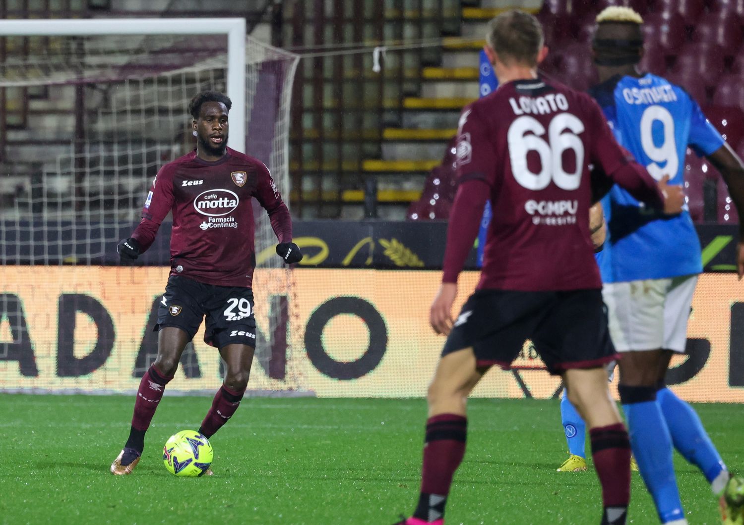 Boulaye Dia durante una partita del campionato di serie A Fabio Sasso  AGF&nbsp;
