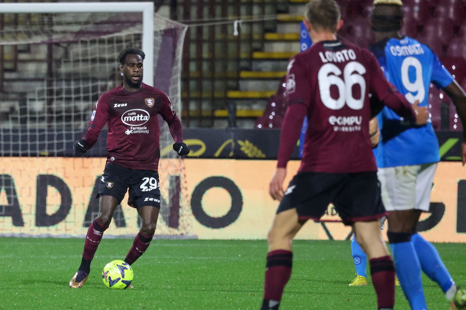 Boulaye Dia durante una partita del campionato di serie A Fabio Sasso  AGF&nbsp;