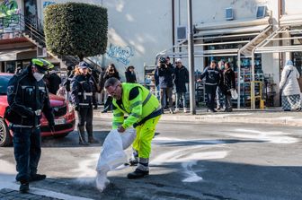 Il luogo dell'incidente a Fonte Nuova