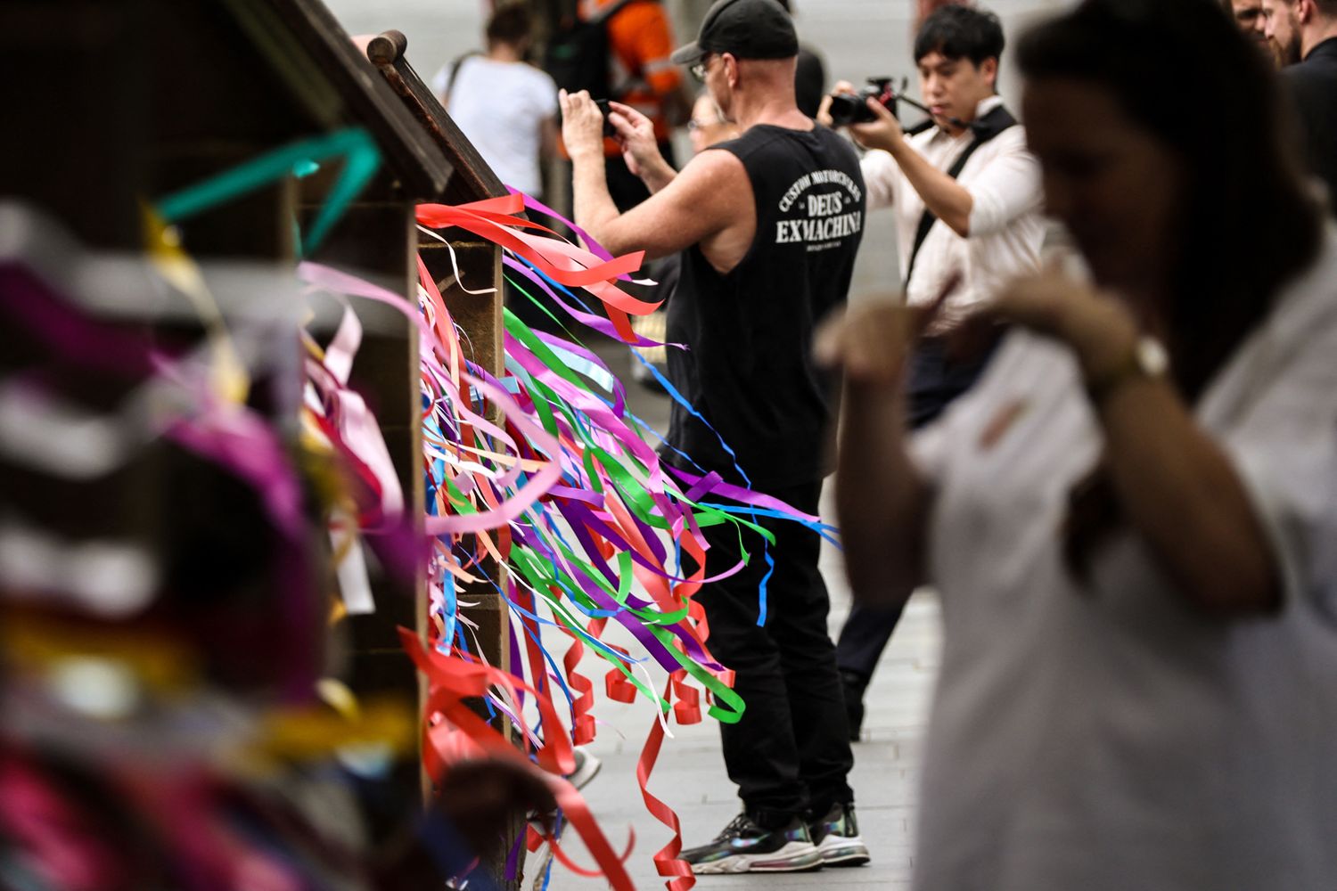 La protesta vicino alla cattedrale di St.Mary a Sidney &nbsp;