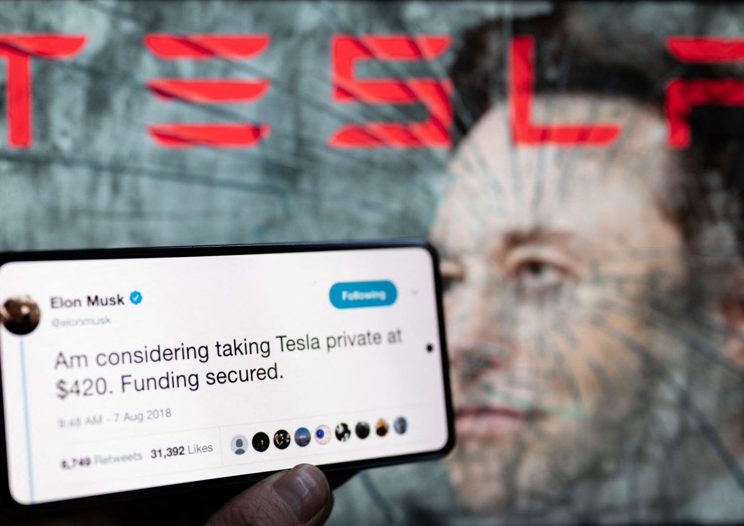 Tweet Musk su Tesla