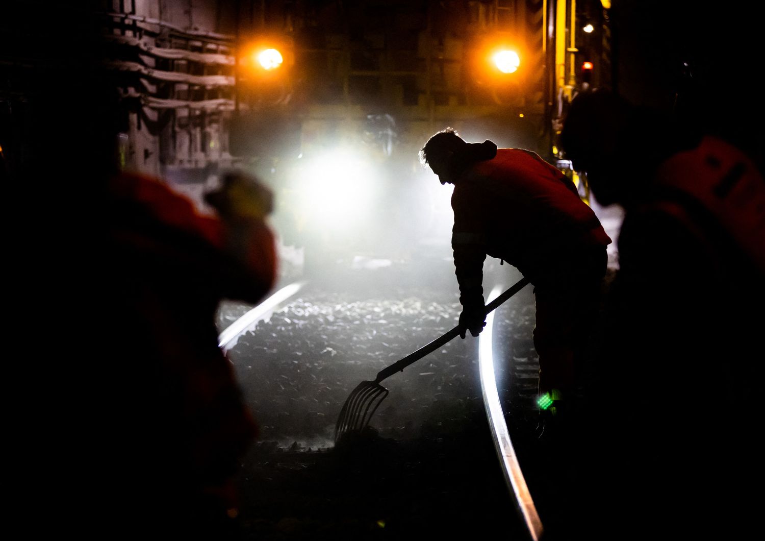 Un cantiere in un tunnel &nbsp;