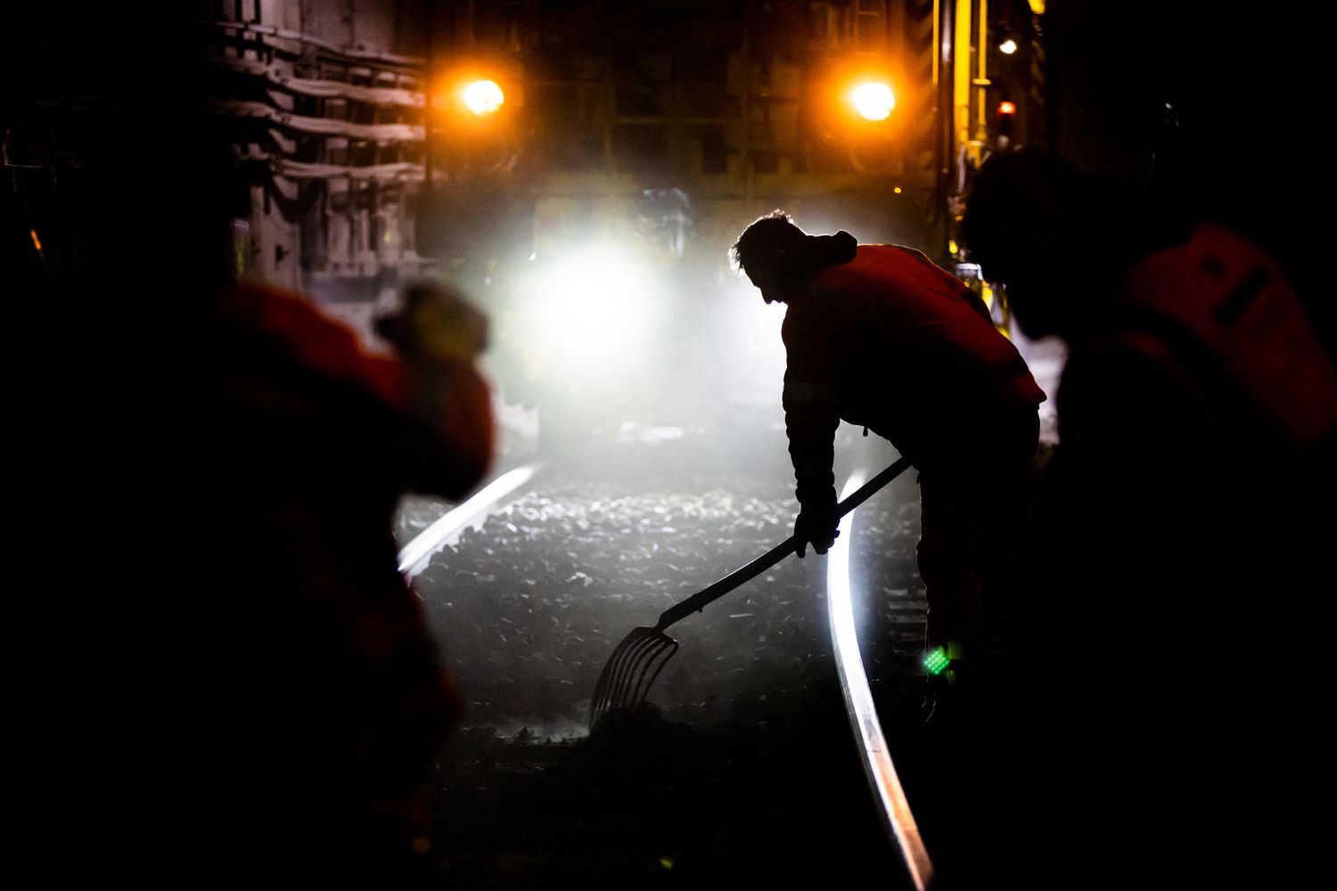 Un cantiere in un tunnel &nbsp;