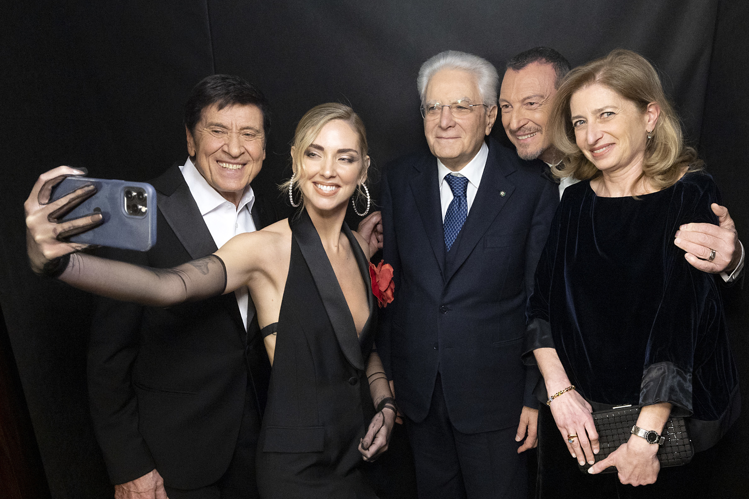 Il selfie di Sanremo