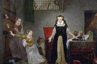 Maria Stuarda nel dipinto di Philipe Jaques van Bree prima di andare al patibolo&nbsp;