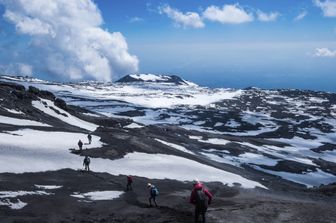Neve sull'Etna