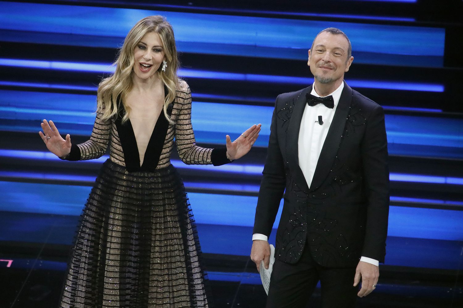 Francesca Fagnani e Amadeus