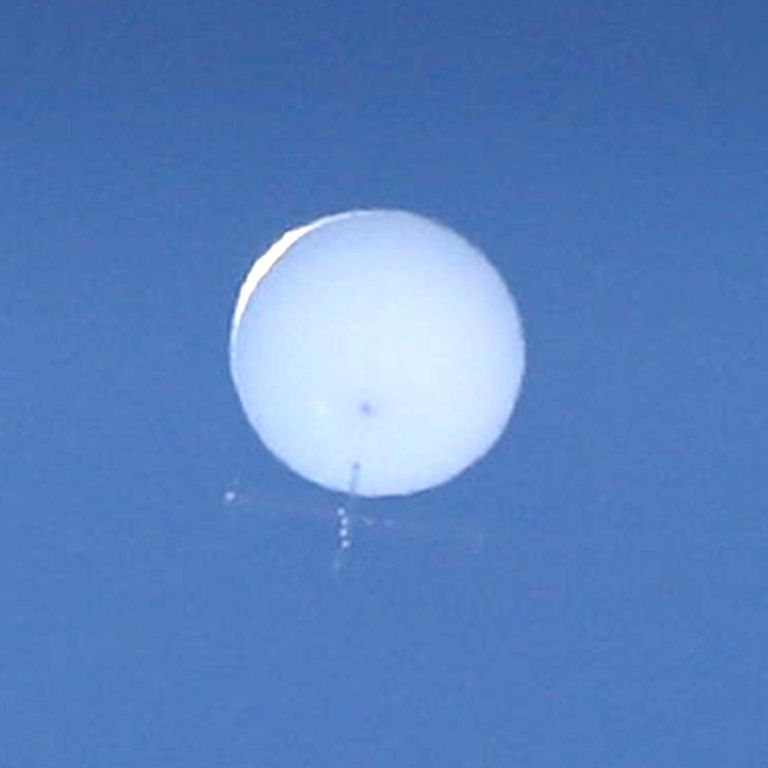 Il pallone spia cinese prima di essere abbattuto &nbsp;