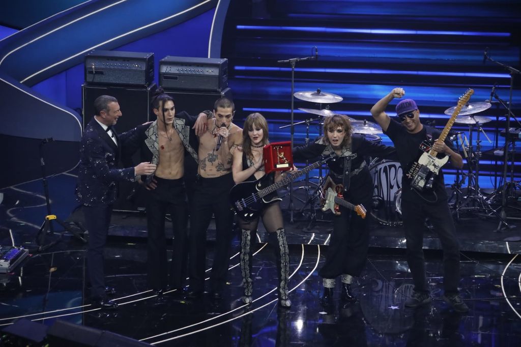 I Maneskin con Tom Morello