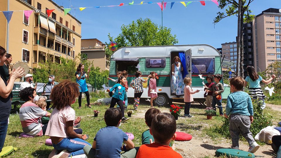 Un festa dentro agli orti della Garbatella &nbsp;