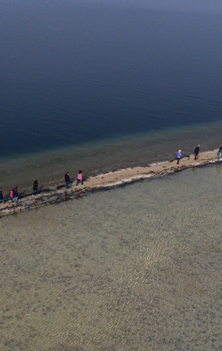 Il Lago di Garda a secco
