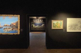 &nbsp;La sala con le opere di Giovanni Iudice