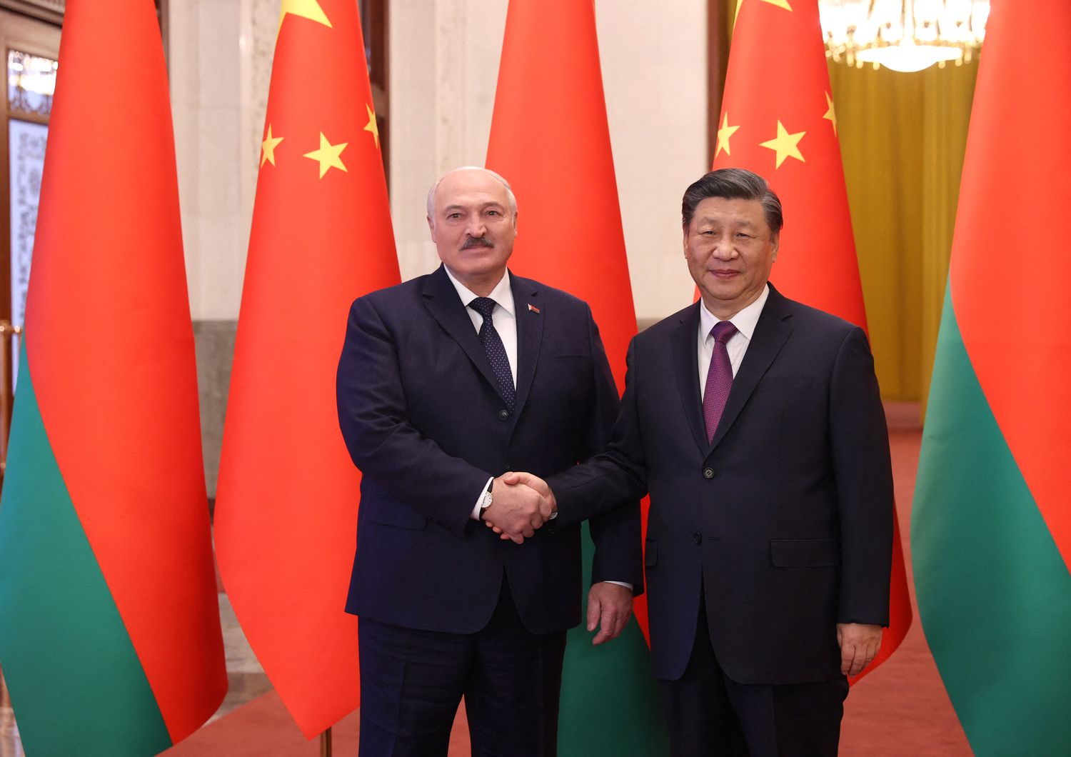 Alexander Lukashenko e Xi Jinping