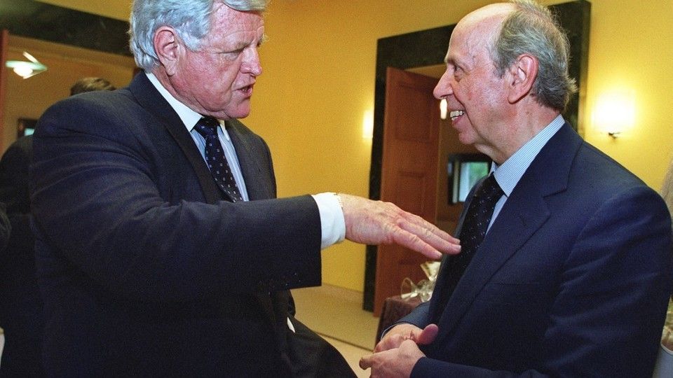 Con il senatore Ted Kennedy