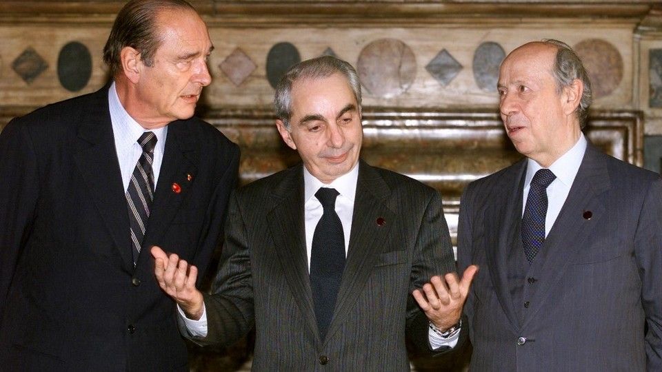 Con Giuliano Amato e&nbsp;Jacques Chirac