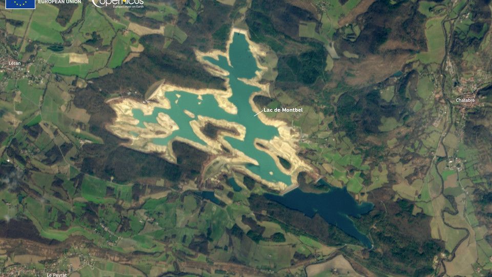 Il bacino del Lac de Montbel, che alimenta l'importante Canal du Midi, &egrave; attualmente a meno del 30% della capacit&agrave;&nbsp;