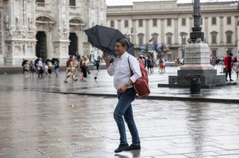 Maltempo e pioggia a Milano&nbsp;