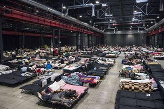 I rifugiati ucraini nel centro di accoglienza del Global Expo&nbsp;
